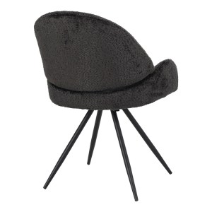 pak-029-000294-1 ΚΑΡΕΚΛΑ ΠΕΡΙΣΤΡΕΦΟΜΕΝΗ MOREA PAKOWORLD ΜΠΟΥΚΛΕ ΥΦΑΣΜΑ ΣΕ ΜΑΥΡΗ ΑΠΟΧΡΩΣΗ ΜΕ ΜΑΥΡΑ ΜΕΤΑΛΛΙΚΑ ΠΟΔΙΑ 68X66X82.5ΕΚ