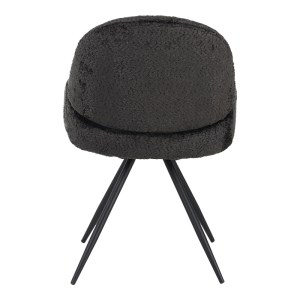 pak-029-000294-4 ΚΑΡΕΚΛΑ ΠΕΡΙΣΤΡΕΦΟΜΕΝΗ MOREA PAKOWORLD ΜΠΟΥΚΛΕ ΥΦΑΣΜΑ ΣΕ ΜΑΥΡΗ ΑΠΟΧΡΩΣΗ ΜΕ ΜΑΥΡΑ ΜΕΤΑΛΛΙΚΑ ΠΟΔΙΑ 68X66X82.5ΕΚ