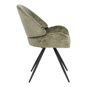 pak-029-000295-2 ΚΑΡΕΚΛΑ ΠΕΡΙΣΤΡΕΦΟΜΕΝΗ MOREA PAKOWORLD ΜΠΟΥΚΛΕ ΥΦΑΣΜΑ ΣΕ ΜΕΝΤΑ ΑΠΟΧΡΩΣΗ ΜΕ ΜΑΥΡΑ ΜΕΤΑΛΛΙΚΑ ΠΟΔΙΑ 68X66X82.5ΕΚ