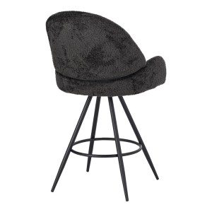 pak-029-000297-1 ΣΚΑΜΠΟ ΜΠΑΡ ΠΕΡΙΣΤΡΕΦΟΜΕΝΟ MOREA PAKOWORLD ΜΠΟΥΚΛΕ ΥΦΑΣΜΑ ΣΕ ΜΑΥΡΗ ΑΠΟΧΡΩΣΗ ΜΕ ΜΑΥΡΑ ΜΕΤΑΛΛΙΚΑ ΠΟΔΙΑ 68X66X82.5ΕΚ