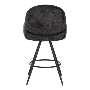 pak-029-000297-4 ΣΚΑΜΠΟ ΜΠΑΡ ΠΕΡΙΣΤΡΕΦΟΜΕΝΟ MOREA PAKOWORLD ΜΠΟΥΚΛΕ ΥΦΑΣΜΑ ΣΕ ΜΑΥΡΗ ΑΠΟΧΡΩΣΗ ΜΕ ΜΑΥΡΑ ΜΕΤΑΛΛΙΚΑ ΠΟΔΙΑ 68X66X82.5ΕΚ