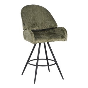 pak-029-000298 ΣΚΑΜΠΟ ΜΠΑΡ ΠΕΡΙΣΤΡΕΦΟΜΕΝΟ MOREA PAKOWORLD ΜΠΟΥΚΛΕ ΥΦΑΣΜΑ ΣΕ ΜΕΝΤΑ ΑΠΟΧΡΩΣΗ ΜΕ ΜΑΥΡΑ ΜΕΤΑΛΛΙΚΑ ΠΟΔΙΑ 68X66X82.5ΕΚ