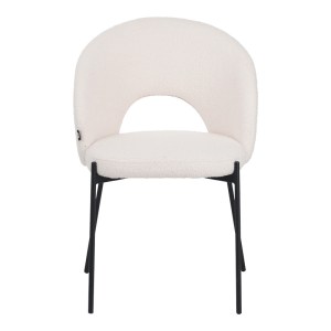 pak-029-000299-3 ΚΑΡΕΚΛΑ MASEBO PAKOWORLD ΜΠΟΥΚΛΕ ΥΦΑΣΜΑ ΣΕ ΛΕΥΚΗ ΑΠΟΧΡΩΣΗ ΜΕ ΜΑΥΡΑ ΜΕΤΑΛΛΙΚΑ ΠΟΔΙΑ 68X66X82.5ΕΚ