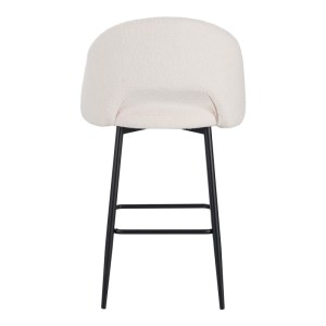 pak-029-000302-4 ΣΚΑΜΠΟ ΜΠΑΡ MASEBO PAKOWORLD ΜΠΟΥΚΛΕ ΥΦΑΣΜΑ ΣΕ ΛΕΥΚΗ ΑΠΟΧΡΩΣΗ ΜΕ ΜΑΥΡΑ ΜΕΤΑΛΛΙΚΑ ΠΟΔΙΑ 48X52X97ΕΚ