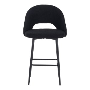 pak-029-000303-3 ΣΚΑΜΠΟ ΜΠΑΡ MASEBO PAKOWORLD ΜΠΟΥΚΛΕ ΥΦΑΣΜΑ ΣΕ ΜΑΥΡΗ ΑΠΟΧΡΩΣΗ ΜΕ ΜΑΥΡΑ ΜΕΤΑΛΛΙΚΑ ΠΟΔΙΑ 48X52X97ΕΚ