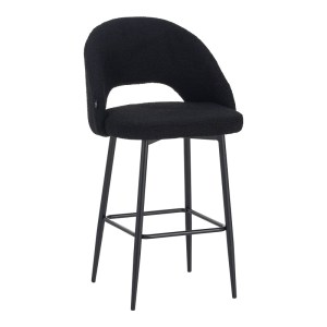 pak-029-000303 ΣΚΑΜΠΟ ΜΠΑΡ MASEBO PAKOWORLD ΜΠΟΥΚΛΕ ΥΦΑΣΜΑ ΣΕ ΜΑΥΡΗ ΑΠΟΧΡΩΣΗ ΜΕ ΜΑΥΡΑ ΜΕΤΑΛΛΙΚΑ ΠΟΔΙΑ 48X52X97ΕΚ