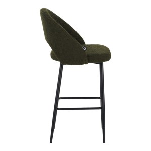 pak-029-000304-2 ΣΚΑΜΠΟ ΜΠΑΡ MASEBO PAKOWORLD ΜΠΟΥΚΛΕ ΥΦΑΣΜΑ ΣΕ ΛΑΔΙ ΑΠΟΧΡΩΣΗ ΜΕ ΜΑΥΡΑ ΜΕΤΑΛΛΙΚΑ ΠΟΔΙΑ 48X52X97ΕΚ