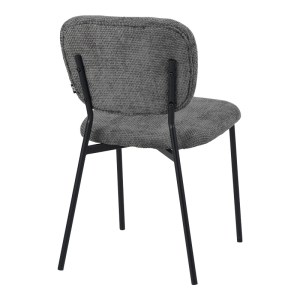 pak-029-000307-1 ΚΑΡΕΚΛΑ CATHAIR PAKOWORLD ΜΠΟΥΚΛΕ ΥΦΑΣΜΑ ΣΕ ΓΚΡΙ ΑΠΟΧΡΩΣΗ ΜΕ ΜΑΥΡΑ ΜΕΤΑΛΛΙΚΑ ΠΟΔΙΑ 68X66X82.5ΕΚ