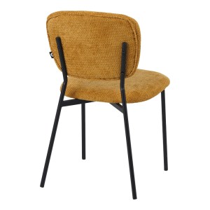 pak-029-000308-1 ΚΑΡΕΚΛΑ CATHAIR PAKOWORLD ΜΠΟΥΚΛΕ ΥΦΑΣΜΑ ΣΕ ΜΟΥΣΤΑΡΔΙ ΑΠΟΧΡΩΣΗ ΜΕ ΜΑΥΡΑ ΜΕΤΑΛΛΙΚΑ ΠΟΔΙΑ 48X53X82ΕΚ