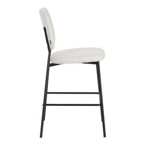 pak-029-000309-2 ΣΚΑΜΠΟ ΜΠΑΡ CATHAIR PAKOWORLD ΜΠΟΥΚΛΕ ΥΦΑΣΜΑ ΣΕ ΜΠΕΖ ΑΠΟΧΡΩΣΗ ΜΕ ΜΑΥΡΑ ΜΕΤΑΛΛΙΚΑ ΠΟΔΙΑ 48X54X100ΕΚ