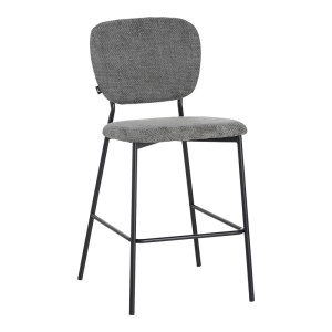 pak-029-000310 ΣΚΑΜΠΟ ΜΠΑΡ CATHAIR PAKOWORLD ΜΠΟΥΚΛΕ ΥΦΑΣΜΑ ΣΕ ΓΚΡΙ ΑΠΟΧΡΩΣΗ ΜΕ ΜΑΥΡΑ ΜΕΤΑΛΛΙΚΑ ΠΟΔΙΑ 48X54X100ΕΚ