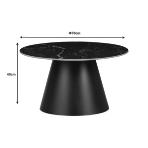pak-029-000314-7 ΒΟΗΘΗΤΙΚΑ ΤΡΑΠΕΖΙΑ FABRIN INART ΜΑΥΡΟ ΜΑΡΜΑΡΟΥ SINTERED STONE-ΜΑΥΡΟ ΜΕΤΑΛΛΟ