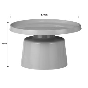 pak-029-000317-8 ΒΟΗΘΗΤΙΚΑ ΤΡΑΠΕΖΙΑ GINOZE INART CAPPUCCINO ΜΕΤΑΛΛΟ 2ΤΕΜ
