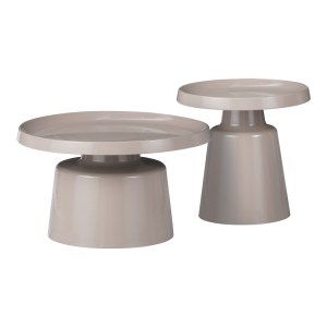 pak-029-000317 ΒΟΗΘΗΤΙΚΑ ΤΡΑΠΕΖΙΑ GINOZE INART CAPPUCCINO ΜΕΤΑΛΛΟ 2ΤΕΜ