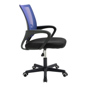 pak-029-000325-2 ΚΑΡΕΚΛΑ ΓΡΑΦΕΙΟΥ BERTO II PAKOWORLD ΜΕ ΥΦΑΣΜΑ MESH ΣΕ ΜΠΛΕ-ΜΑΥΡΗ ΑΠΟΧΡΩΣΗ 57.5X54.5X81-91ΕΚ