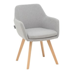 pak-029-000328 ΠΟΛΥΘΡΟΝΑ SAFIRA PAKOWORLD ΥΦΑΣΜΑ ΣΕ ΓΚΡΙ ΑΠΟΧΡΩΣΗ ΜΕ ΦΥΣΙΚΟ ΧΡΩΜΑ ΞΥΛΙΝΟ ΠΟΔΙ 57X58X84ΕΚ