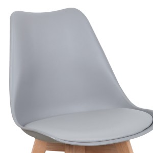 pak-029-000338-5 ΚΑΡΕΚΛΑ GASTON PAKOWORLD PP-PU ΑΝΟΙΧΤΟ ΓΚΡΙ ΑΠΟΧΡΩΣΗ- ΦΥΣΙΚΟ ΠΟΔΙ 58X47X85ΕΚ