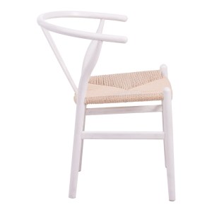 pak-029-000343-2 ΚΑΡΕΚΛΑ WISHBONE PAKOWORLD RUBBERWOOD-ΣΧΟΙΝΙ ΣΕ ΛΕΥΚΗ ΑΠΟΧΡΩΣΗ 60X51X80ΕΚ
