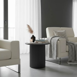 pak-029-000349 ΒΟΗΘΗΤΙΚΟ ΤΡΑΠΕΖΙ DOVEL PAKOWORLD MDF ΣΕ ΜΑΥΡΗ ΑΠΟΧΡΩΣΗ Φ50X45ΕΚ