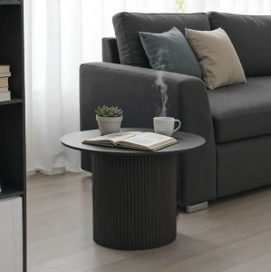 pak-029-000350 ΤΡΑΠΕΖΙ ΣΑΛΟΝΙΟΥ DOVEL PAKOWORLD MDF ΣΕ ΜΑΥΡΗ ΑΠΟΧΡΩΣΗ Φ70X40ΕΚ