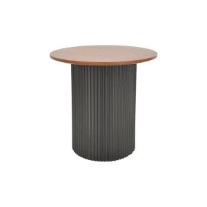 pak-029-000351-1 ΒΟΗΘΗΤΙΚΟ ΤΡΑΠΕΖΙ DOVEL PAKOWORLD MDF ΣΕ ΚΑΡΥΔΙ-ΜΑΥΡΗ ΑΠΟΧΡΩΣΗ Φ50X45ΕΚ