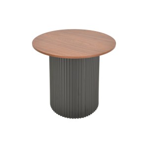 pak-029-000351-2 ΒΟΗΘΗΤΙΚΟ ΤΡΑΠΕΖΙ DOVEL PAKOWORLD MDF ΣΕ ΚΑΡΥΔΙ-ΜΑΥΡΗ ΑΠΟΧΡΩΣΗ Φ50X45ΕΚ