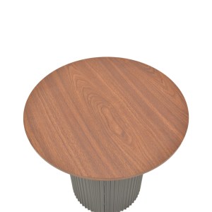 pak-029-000351-3 ΒΟΗΘΗΤΙΚΟ ΤΡΑΠΕΖΙ DOVEL PAKOWORLD MDF ΣΕ ΚΑΡΥΔΙ-ΜΑΥΡΗ ΑΠΟΧΡΩΣΗ Φ50X45ΕΚ