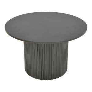 pak-029-000356-1 ΤΡΑΠΕΖΙ KARULO PAKOWORLD MDF ΣΕ ΜΑΥΡΗ ΑΠΟΧΡΩΣΗ Φ120X76ΕΚ