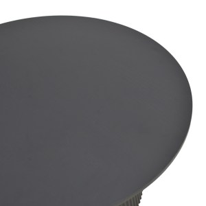 pak-029-000356-2 ΤΡΑΠΕΖΙ KARULO PAKOWORLD MDF ΣΕ ΜΑΥΡΗ ΑΠΟΧΡΩΣΗ Φ120X76ΕΚ