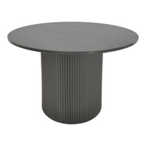 pak-029-000356 ΤΡΑΠΕΖΙ KARULO PAKOWORLD MDF ΣΕ ΜΑΥΡΗ ΑΠΟΧΡΩΣΗ Φ120X76ΕΚ