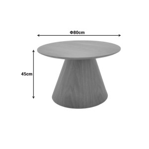 pak-029-000359-2 ΤΡΑΠΕΖΙ ΣΑΛΟΝΙΟΥ DONDA PAKOWORLD MDF ΣΕ ΜΑΥΡΗ ΑΠΟΧΡΩΣΗ Φ80X45ΕΚ