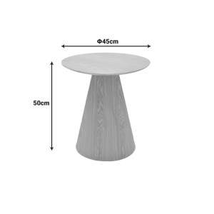 pak-029-000366-3 ΒΟΗΘΗΤΙΚΟ ΤΡΑΠΕΖΙ DONDA PAKOWORLD MDF ΚΑΡΥΔΙ Φ45X50ΕΚ