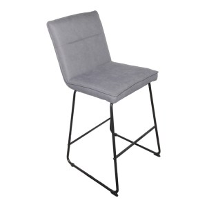pak-029-000394 ΣΚΑΜΠΟ ΜΠΑΡ ESSENTIAL PAKOWORLD ΥΦΑΣΜΑ ΓΚΡΙ-ΠΟΔΙ ΜΑΥΡΟ ΜΕΤΑΛΛΙΚΟ 53X64.5X107ΕΚ