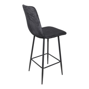 pak-029-000410-1 ΣΚΑΜΠΟ ΜΠΑΡ GRATO PAKOWORLD ΥΦΑΣΜΑ ΜΑΥΡΟ-ΠΟΔΙ ΜΑΥΡΟ ΜΕΤΑΛΛΙΚΟ 43.5X55X114ΕΚ