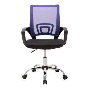 pak-029-000415-3 ΚΑΡΕΚΛΑ ΓΡΑΦΕΙΟΥ BERTO II PAKOWORLD ΜΕ ΑΝΑΚΛΙΣΗ ΥΦΑΣΜΑ MESH ΣΕ ΜΠΛΕ-ΜΑΥΡΗ ΑΠΟΧΡΩΣΗ ΚΑΙ ΒΑΣΗ ΧΡΩΜΙΟΥ 60X48X85-95ΕΚ