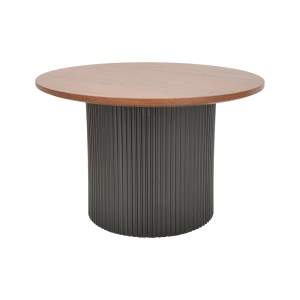 pak-029-000426-1 TΡΑΠΕΖΙΑ ΣΑΛΟΝΙΟΥ DOVEL PAKOWORLD MDF ΣΕΤ 2ΤΕΜ. ΚΑΡΥΔΙ-ΜΑΥΡΟ