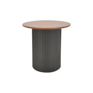 pak-029-000426-2 TΡΑΠΕΖΙΑ ΣΑΛΟΝΙΟΥ DOVEL PAKOWORLD MDF ΣΕΤ 2ΤΕΜ. ΚΑΡΥΔΙ-ΜΑΥΡΟ