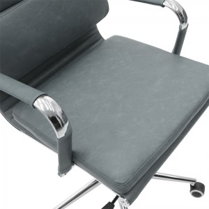 pak-033-000016-5 ΚΑΡΕΚΛΑ ΓΡΑΦΕΙΟΥ ΔΙΕΥΘΥΝΤΗ TOKYO PAKOWORLD PU ΓΚΡΙ ANTIQUE