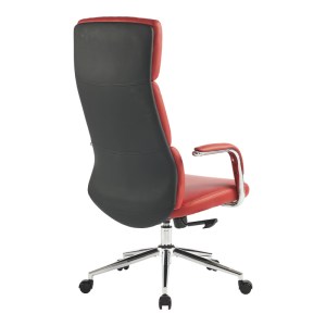 pak-033-000034-1 ΚΑΡΕΚΛΑ ΓΡΑΦΕΙΟΥ ΔΙΕΥΘΥΝΤΗ BENDONA PAKOWORLD PU ΣΕ ΚΟΚΚΙΝΗ ΑΠΟΧΡΩΣΗ 71X78X119-127ΕΚ