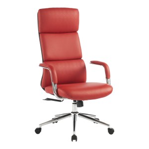 pak-033-000034 ΚΑΡΕΚΛΑ ΓΡΑΦΕΙΟΥ ΔΙΕΥΘΥΝΤΗ BENDONA PAKOWORLD PU ΣΕ ΚΟΚΚΙΝΗ ΑΠΟΧΡΩΣΗ 71X78X119-127ΕΚ
