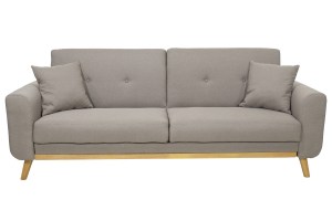 pak-035-000012-1 ΚΑΝΑΠΕΣ-ΚΡΕΒΑΤΙ CARMELO PAKOWORLD ΜΕ ΜΠΕΖ-ΓΚΡΙ ΥΦΑΣΜΑ 214X80X86ΕΚ