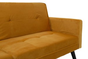 pak-035-000018-6 ΓΩΝΙΑΚΟΣ ΚΑΝΑΠΕΣ-ΚΡΕΒΑΤΙ ΜΕ ΣΚΑΜΠΩ DREAM ΚΙΤΡΙΝΟ ΒΕΛΟΥΔΟ 209X87-195X80ΕΚ
