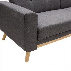 pak-035-000034-5 ΚΑΝΑΠΕΣ-ΚΡΕΒΑΤΙ CARMELO PAKOWORLD ΑΝΘΡΑΚΙ ΥΦΑΣΜΑ 214X80X86ΕΚ