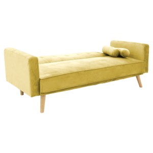 pak-035-000084-1 ΚΑΝΑΠΕΣ-ΚΡΕΒΑΤΙ SUCCESS PAKOWORLD 3ΘΕΣΙΟΣ ΚΙΤΡΙΝΟ ΒΕΛΟΥΔΟ 190X80X84ΕΚ