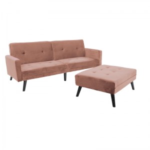 pak-035-000086-2 ΚΑΝΑΠΕΣ ΓΩΝΙΑ-ΚΡΕΒΑΤΙ ΜΕ ΥΠΟΠΟΔΙΟ DREAM PAKOWORLD ΣΑΠΙΟ ΜΗΛΟ ΒΕΛΟΥΔΟ 209X157X80ΕΚ