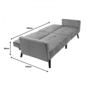 pak-035-000086-6 ΚΑΝΑΠΕΣ ΓΩΝΙΑ-ΚΡΕΒΑΤΙ ΜΕ ΥΠΟΠΟΔΙΟ DREAM PAKOWORLD ΣΑΠΙΟ ΜΗΛΟ ΒΕΛΟΥΔΟ 209X157X80ΕΚ