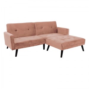 pak-035-000086 ΚΑΝΑΠΕΣ ΓΩΝΙΑ-ΚΡΕΒΑΤΙ ΜΕ ΥΠΟΠΟΔΙΟ DREAM PAKOWORLD ΣΑΠΙΟ ΜΗΛΟ ΒΕΛΟΥΔΟ 209X157X80ΕΚ