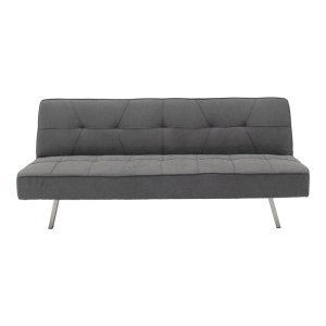 pak-035-000087-3 ΚΑΝΑΠΕΣ-ΚΡΕΒΑΤΙ TRAVIS PAKOWORLD 3ΘΕΣΙΟΣ ΜΕ ΥΦΑΣΜΑ ΑΝΘΡΑΚΙ 175X83X74ΕΚ