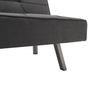 pak-035-000087-5 ΚΑΝΑΠΕΣ-ΚΡΕΒΑΤΙ TRAVIS PAKOWORLD 3ΘΕΣΙΟΣ ΜΕ ΥΦΑΣΜΑ ΑΝΘΡΑΚΙ 175X83X74ΕΚ