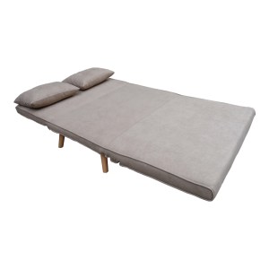 pak-035-000089-3 ΚΑΝΑΠΕΣ-ΚΡΕΒΑΤΙ JOSUANE PAKOWORLD ΔΙΘΕΣΙΟΣ ΜΠΕΖ ΥΦΑΣΜΑ ΚΑΙ ΞΥΛΙΝΟ ΠΟΔΙ ΣΕ ΦΥΣΙΚΗ ΑΠΟΧΡΩΣΗ 117X80X81ΕΚ